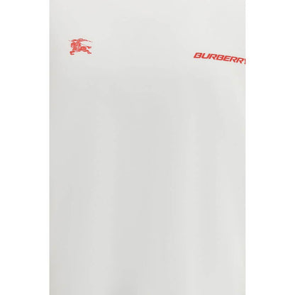 Burberry White Cotton Sportswear