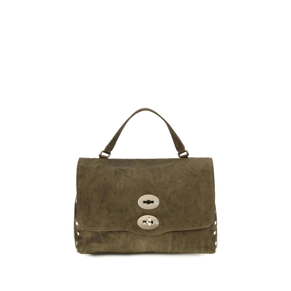 Zanellato Brown Suede Leather Shoulder Bag
