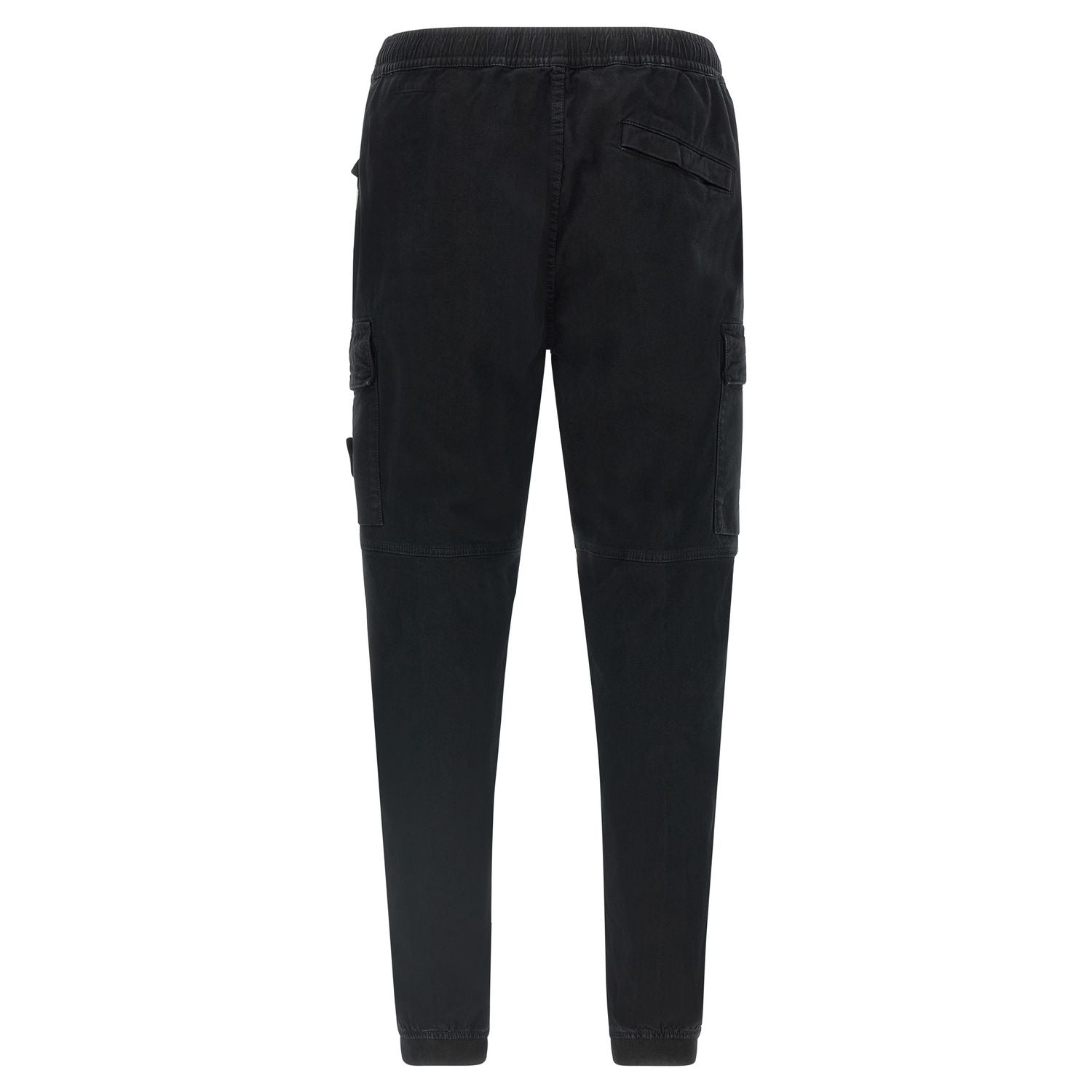 Stone Island Black Cotton Cargo Pants
