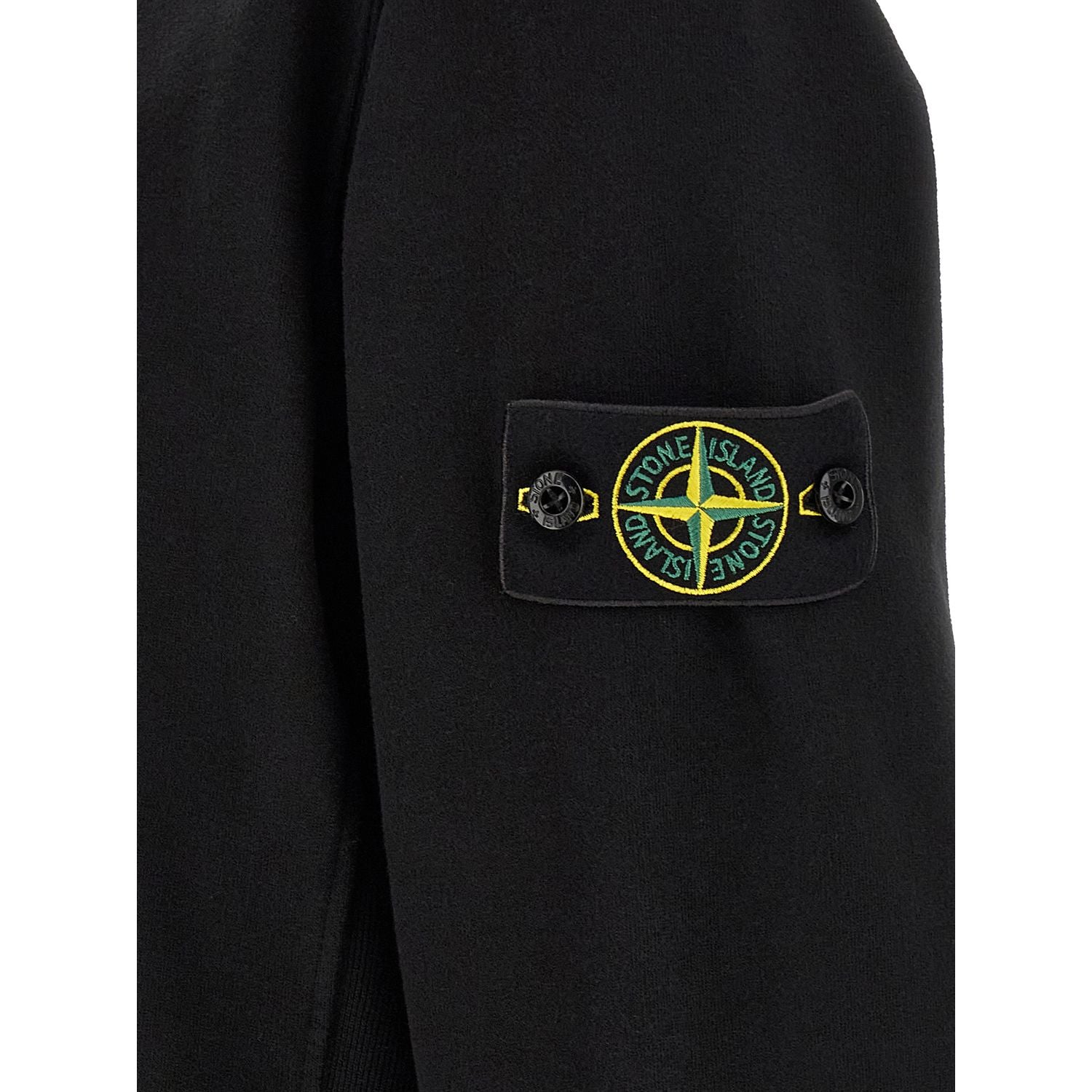 Stone Island Black Cotton Sweatshirt
