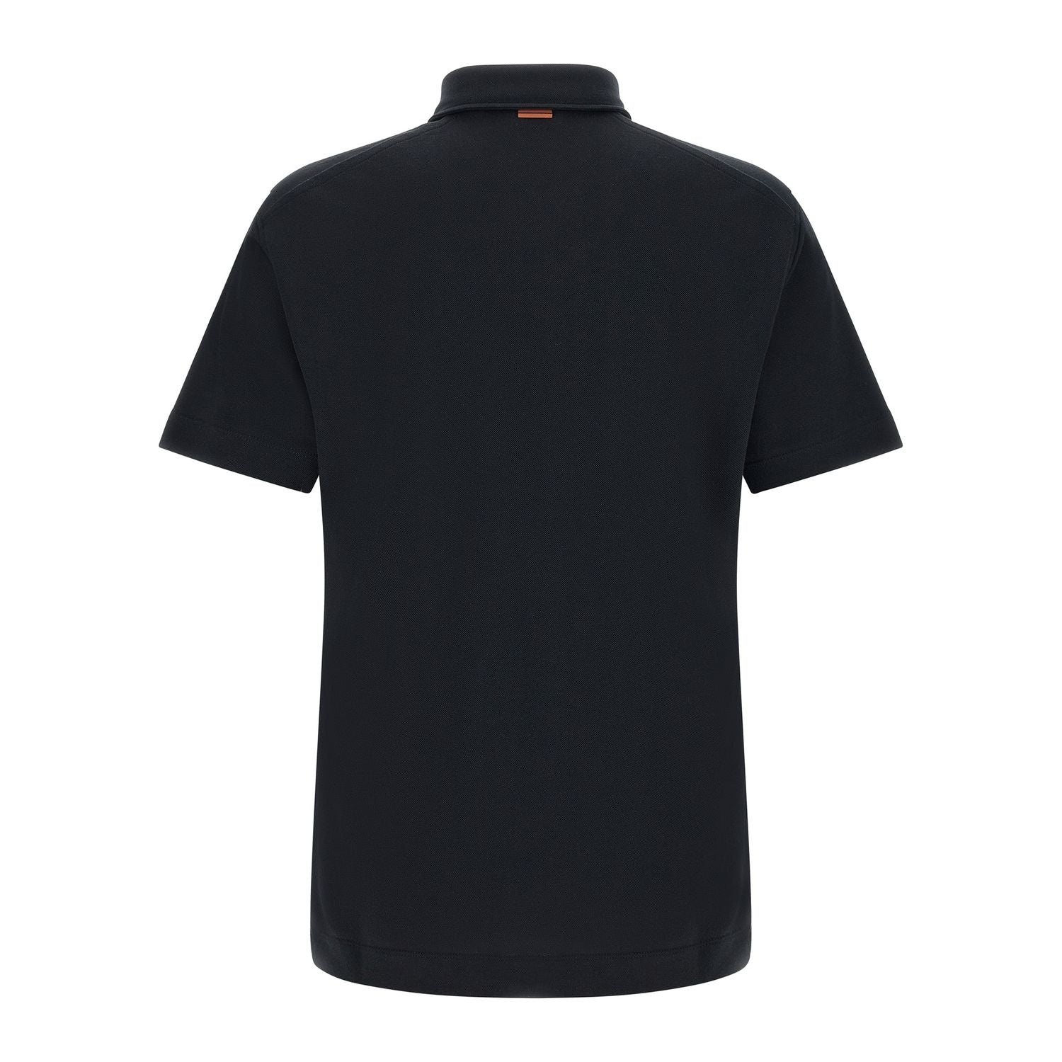 ZEGNA Blue Cotton Polo Shirt