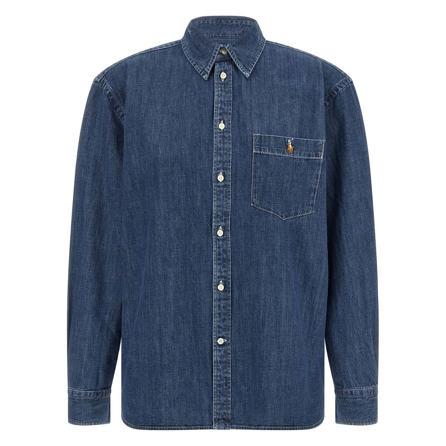 Polo Ralph Lauren Blue Cotton Blouse