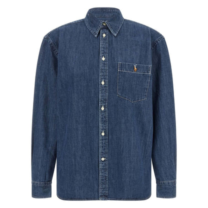 Polo Ralph Lauren Blue Cotton Blouse