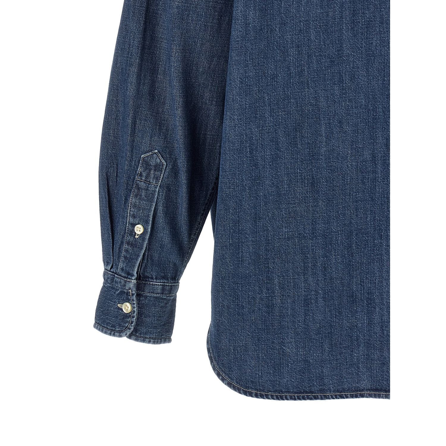 Polo Ralph Lauren Blue Cotton Blouse