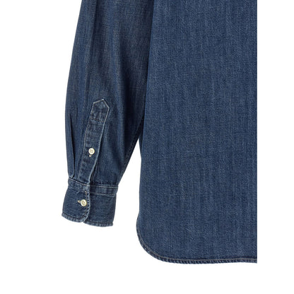 Polo Ralph Lauren Blue Cotton Blouse