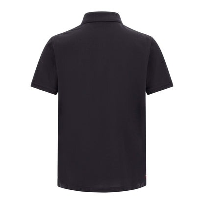 Moncler Blue Cotton Polo Shirt