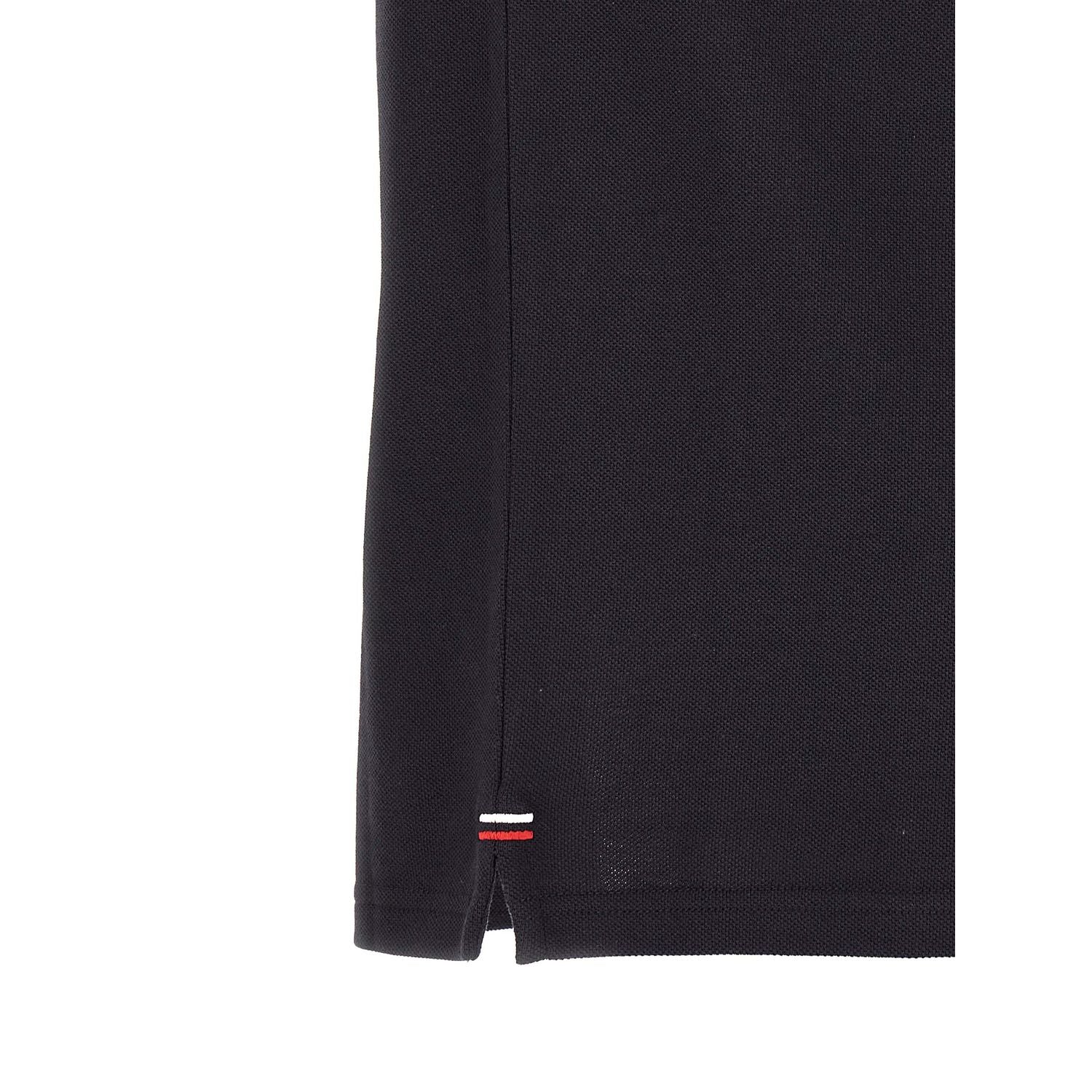 Moncler Blue Cotton Polo Shirt