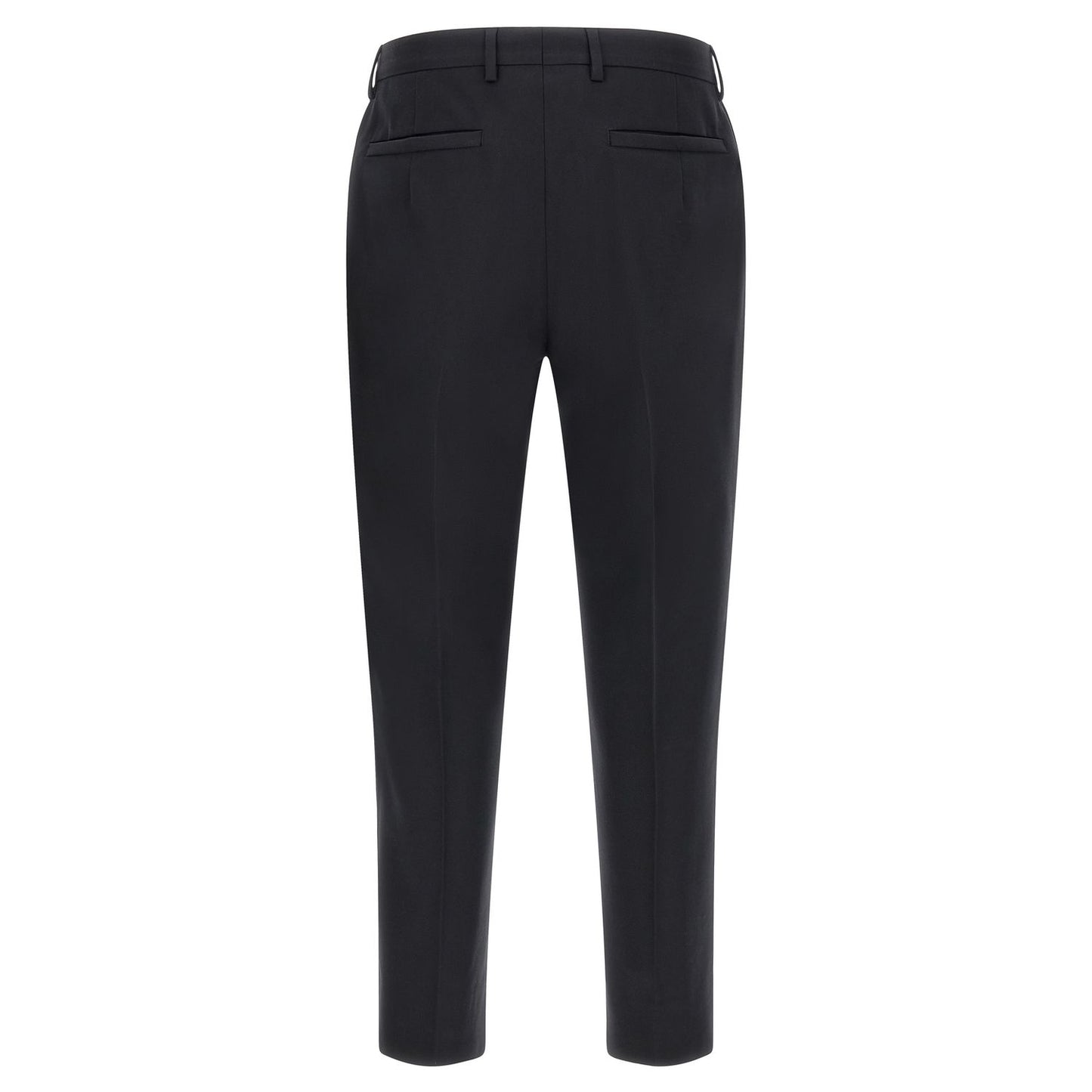 ZEGNA Blue Cotton Dress Pants
