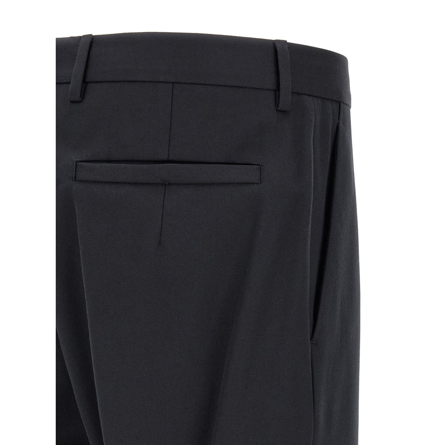 ZEGNA Blue Cotton Dress Pants