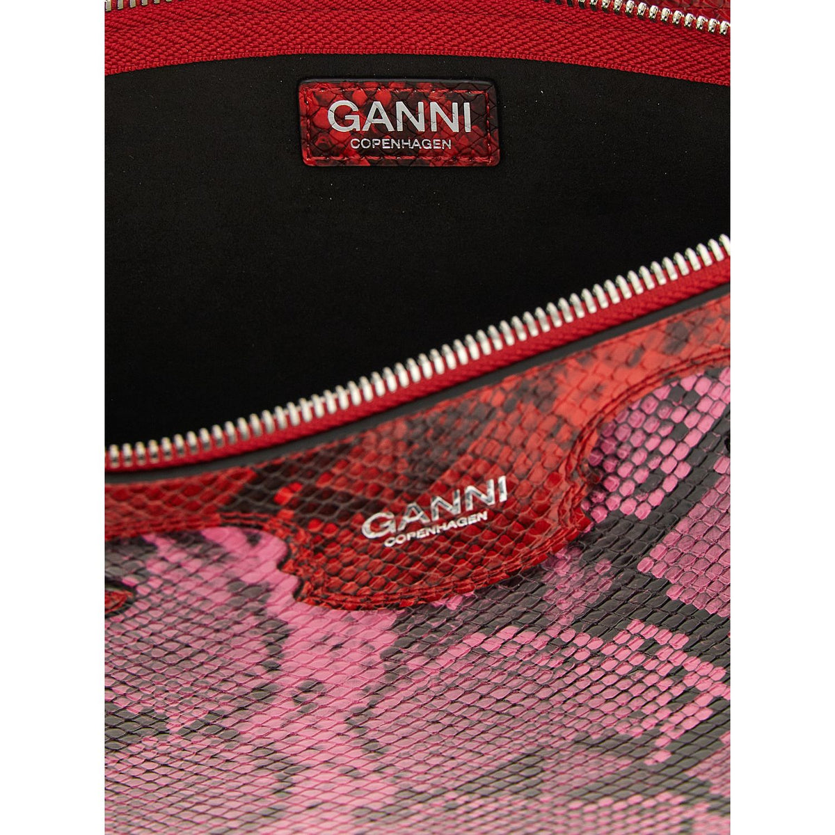 Ganni Fuchsia Polyester Clutch Bag