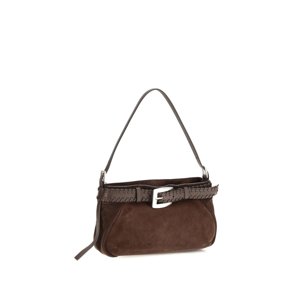 Staud Brown Lamb Ovis Aries Shoulder Bag