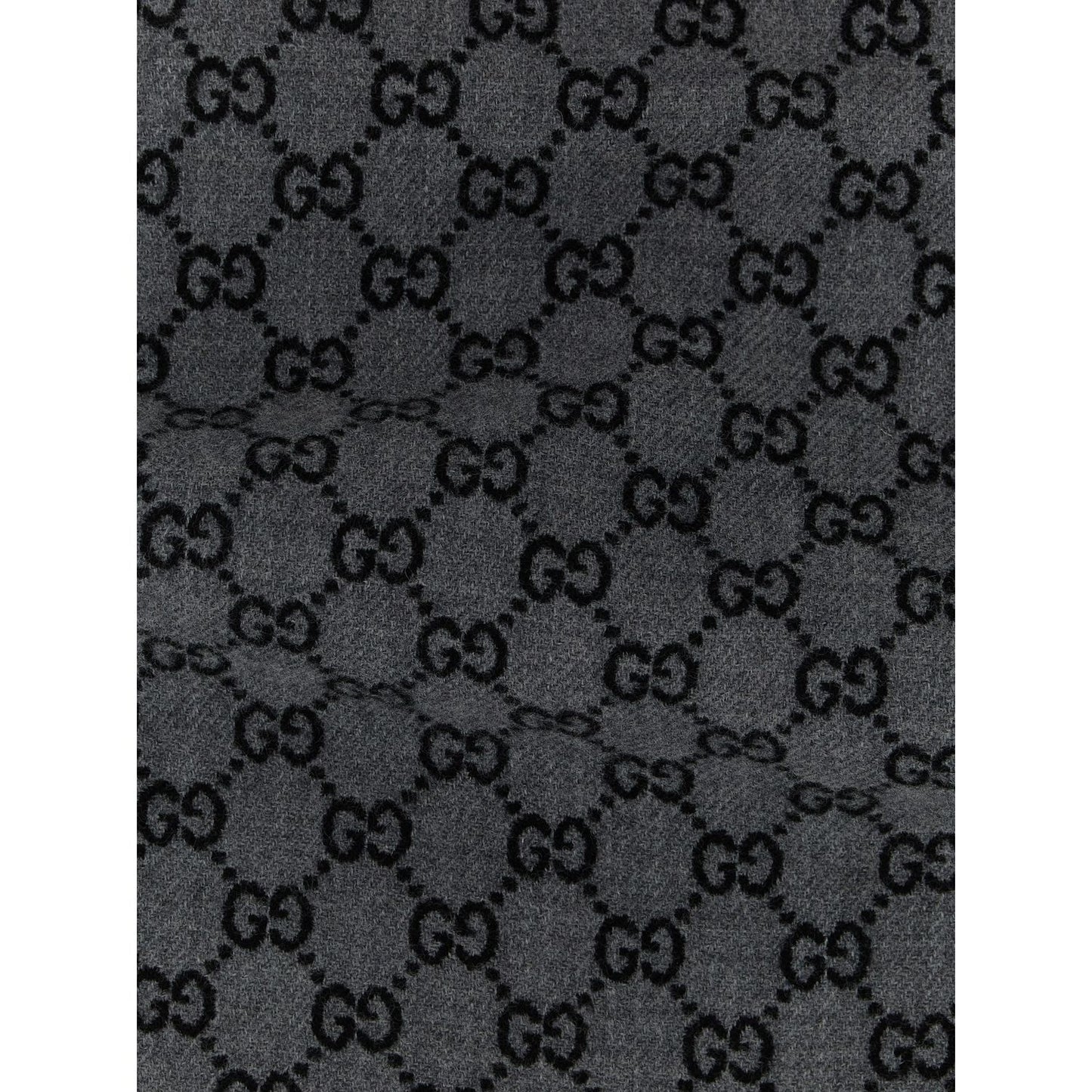 Gucci Gray Wool Scarf