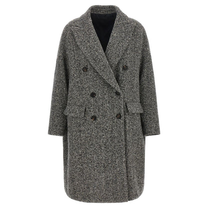 Brunello Cucinelli Gray Virgin Wool Coat