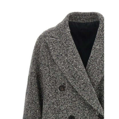 Brunello Cucinelli Gray Virgin Wool Coat