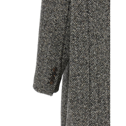 Brunello Cucinelli Gray Virgin Wool Coat