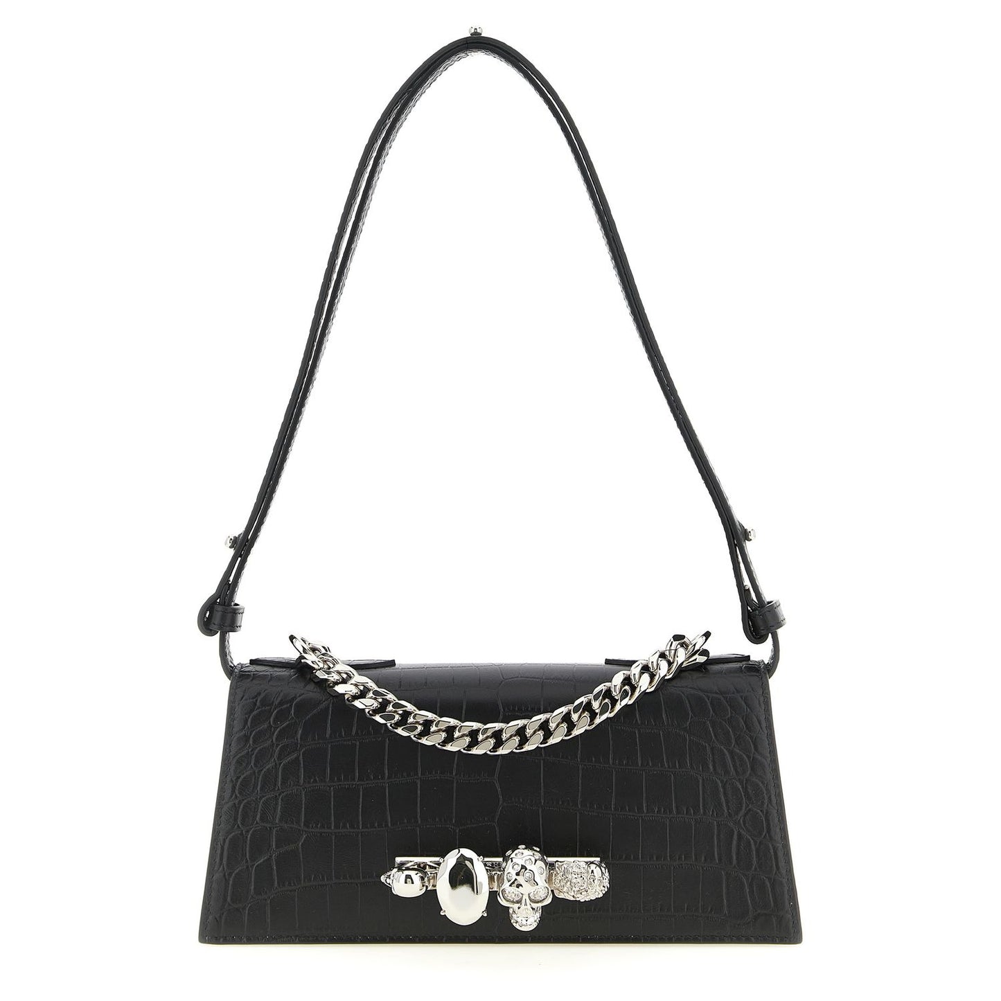 Alexander McQueen Black Calfskin Shoulder Bag