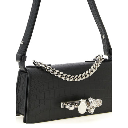 Alexander McQueen Black Calfskin Shoulder Bag
