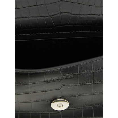 Alexander McQueen Black Calfskin Shoulder Bag