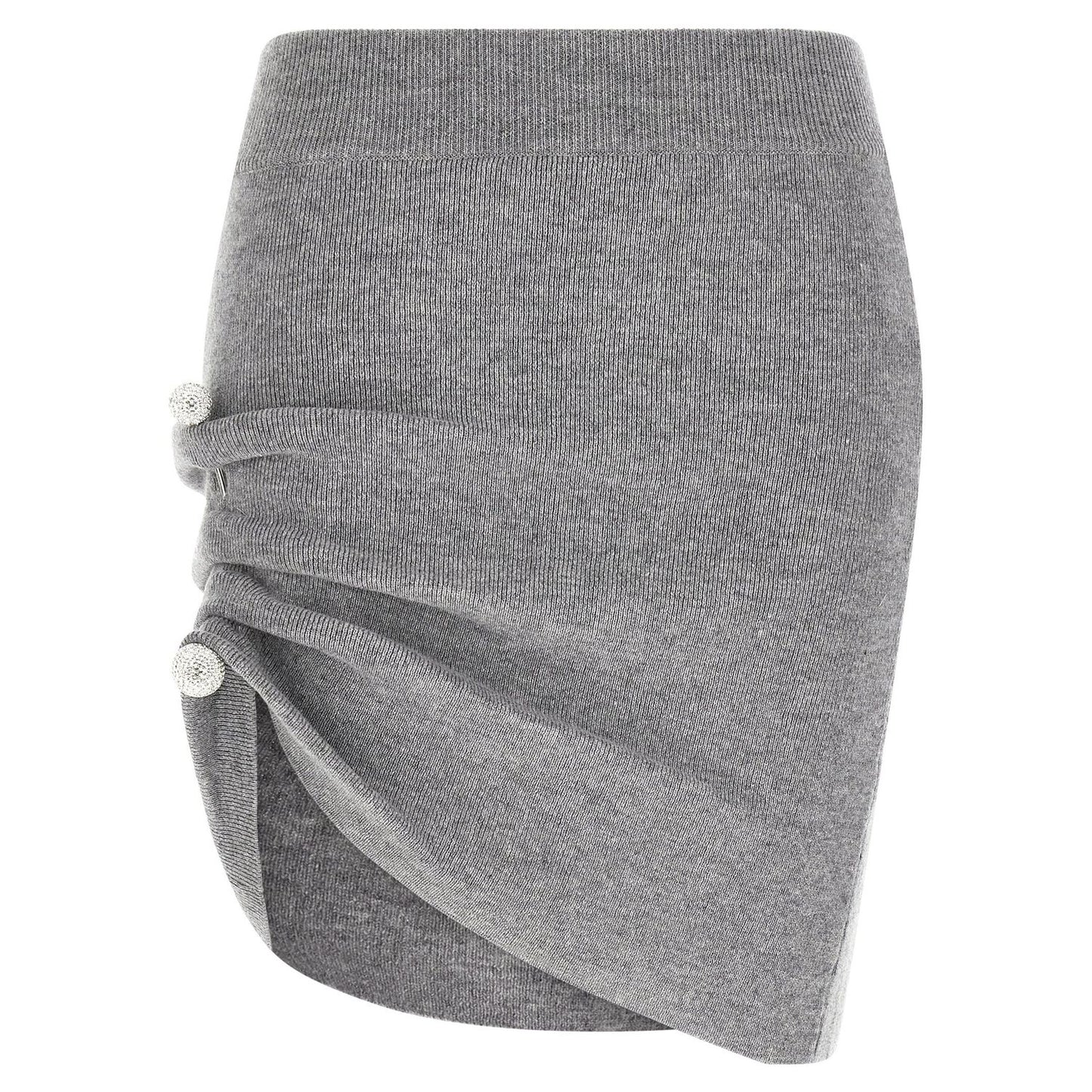 Giuseppe Di Morabito Gray Virgin Wool Long Skirt
