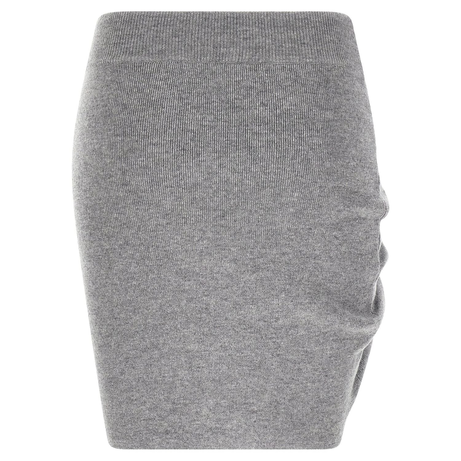 Giuseppe Di Morabito Gray Virgin Wool Long Skirt