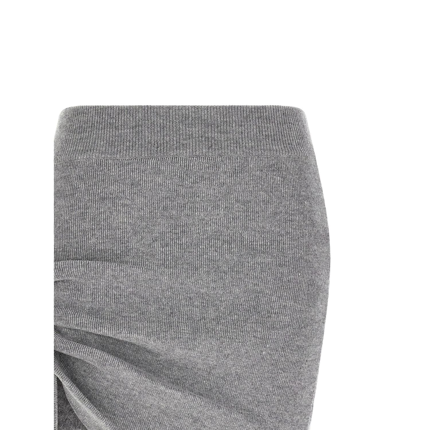 Giuseppe Di Morabito Gray Virgin Wool Long Skirt