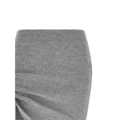 Giuseppe Di Morabito Gray Virgin Wool Long Skirt