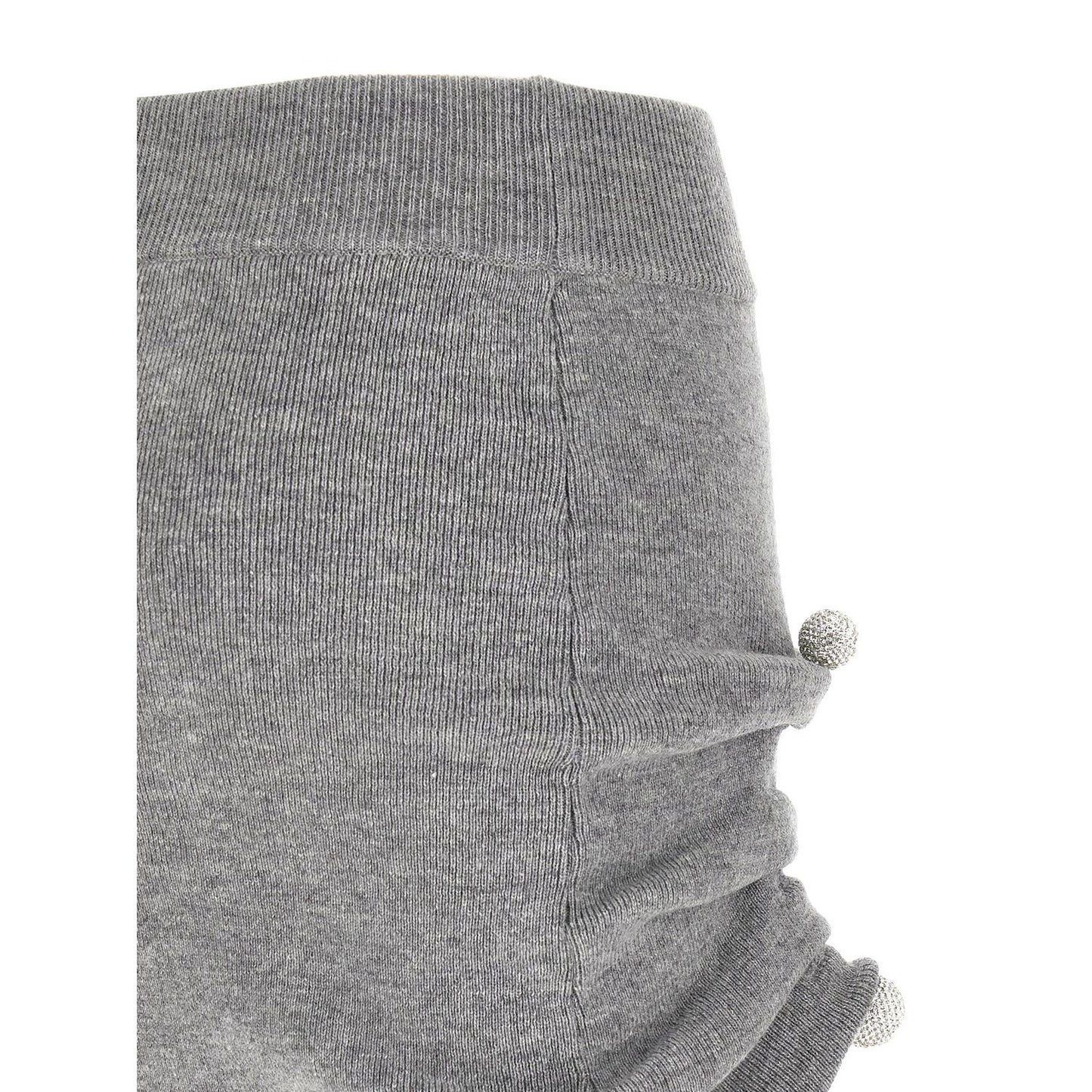 Giuseppe Di Morabito Gray Virgin Wool Long Skirt