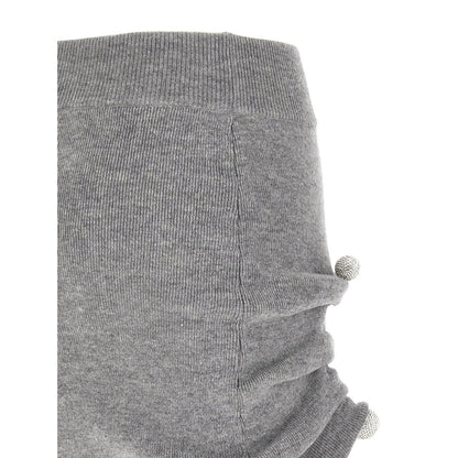 Giuseppe Di Morabito Gray Virgin Wool Long Skirt