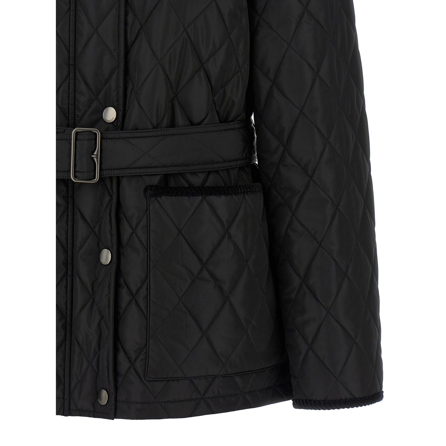 Burberry Black Polyamide Full-Length Jacket
