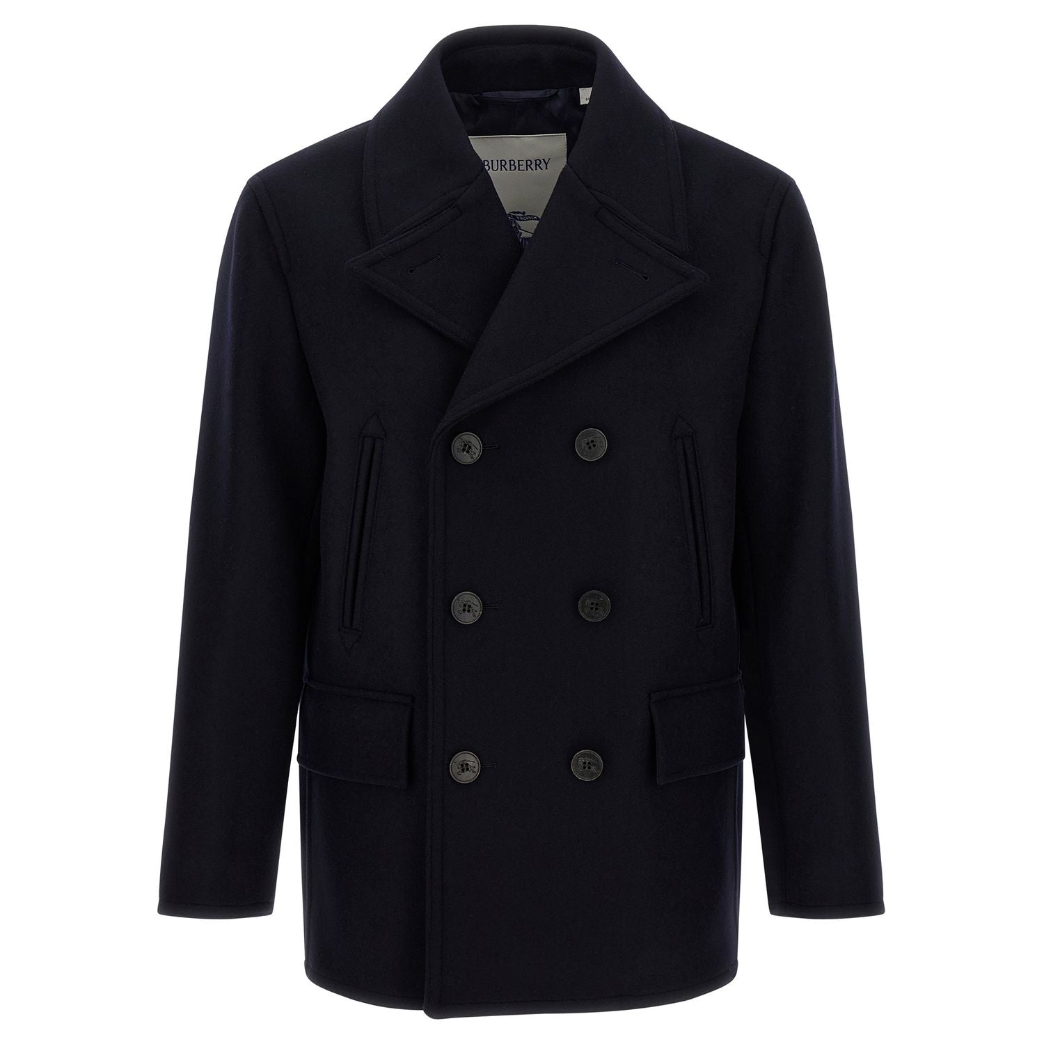 Burberry Blue Wool Coat
