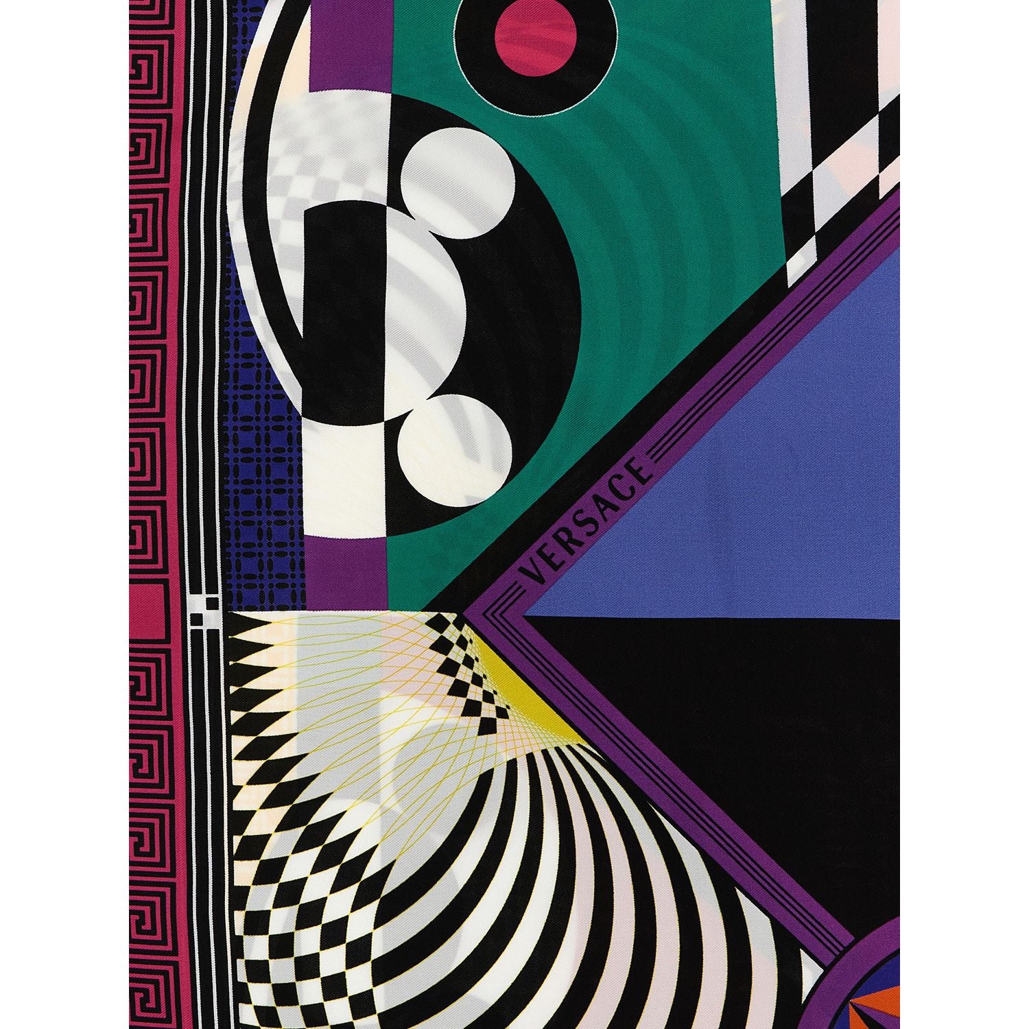 Versace Multicolor Silk Foulard