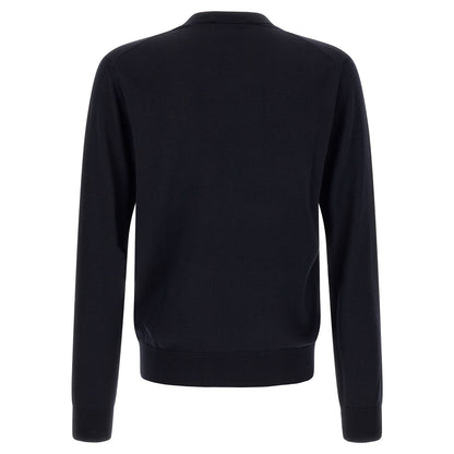 Dolce & Gabbana Blue Virgin Wool Cardigan