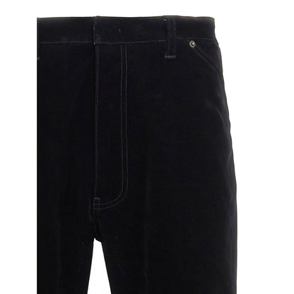 Prada Black Cotton Casual Pants