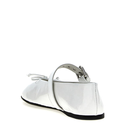 Miu Miu White Calfskin Ballet Flats