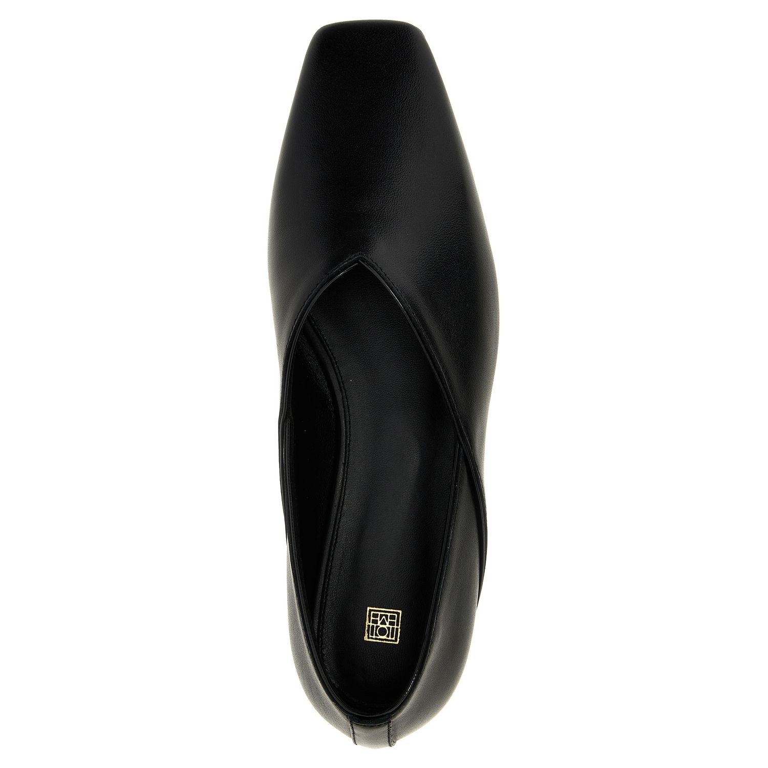TOTEME Black Calfskin Ballet Flats