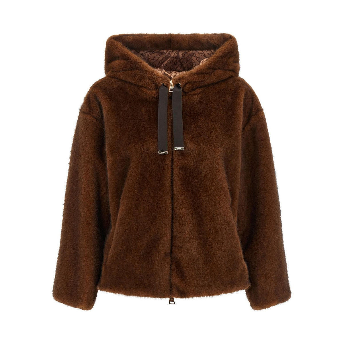 Herno Brown Polyester Bomber