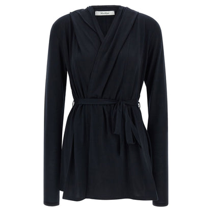 Max Mara Blue Lyocell Cardigan