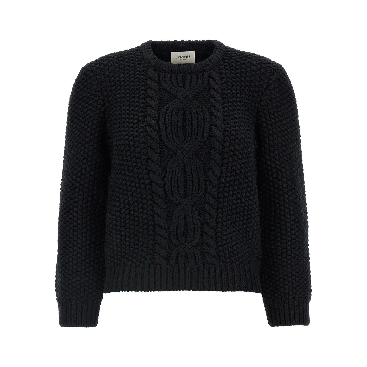 Saint Laurent Black Wool Cardigan