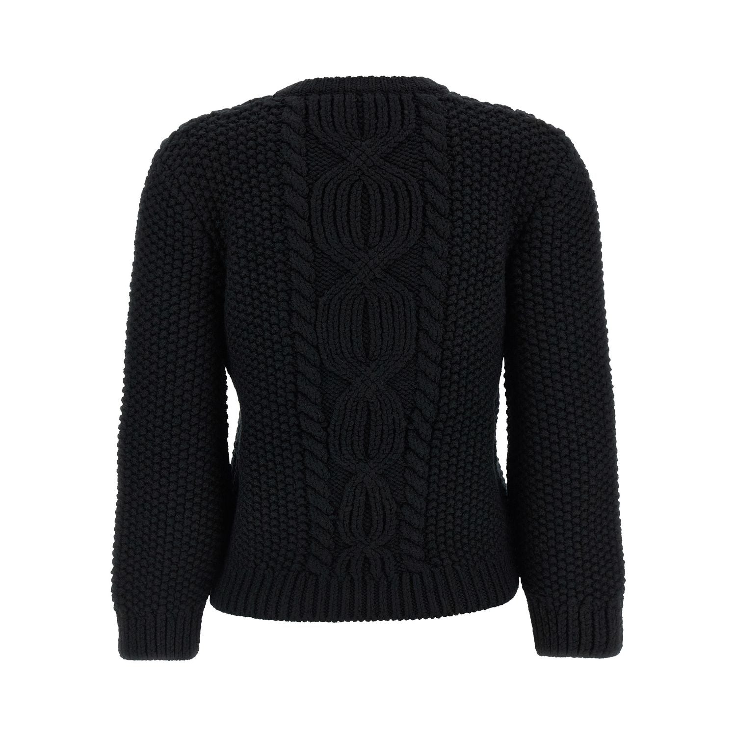 Saint Laurent Black Wool Cardigan