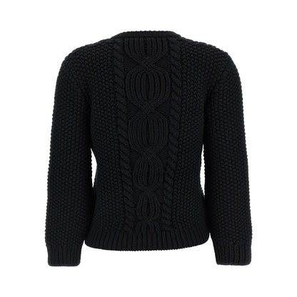 Saint Laurent Black Wool Cardigan