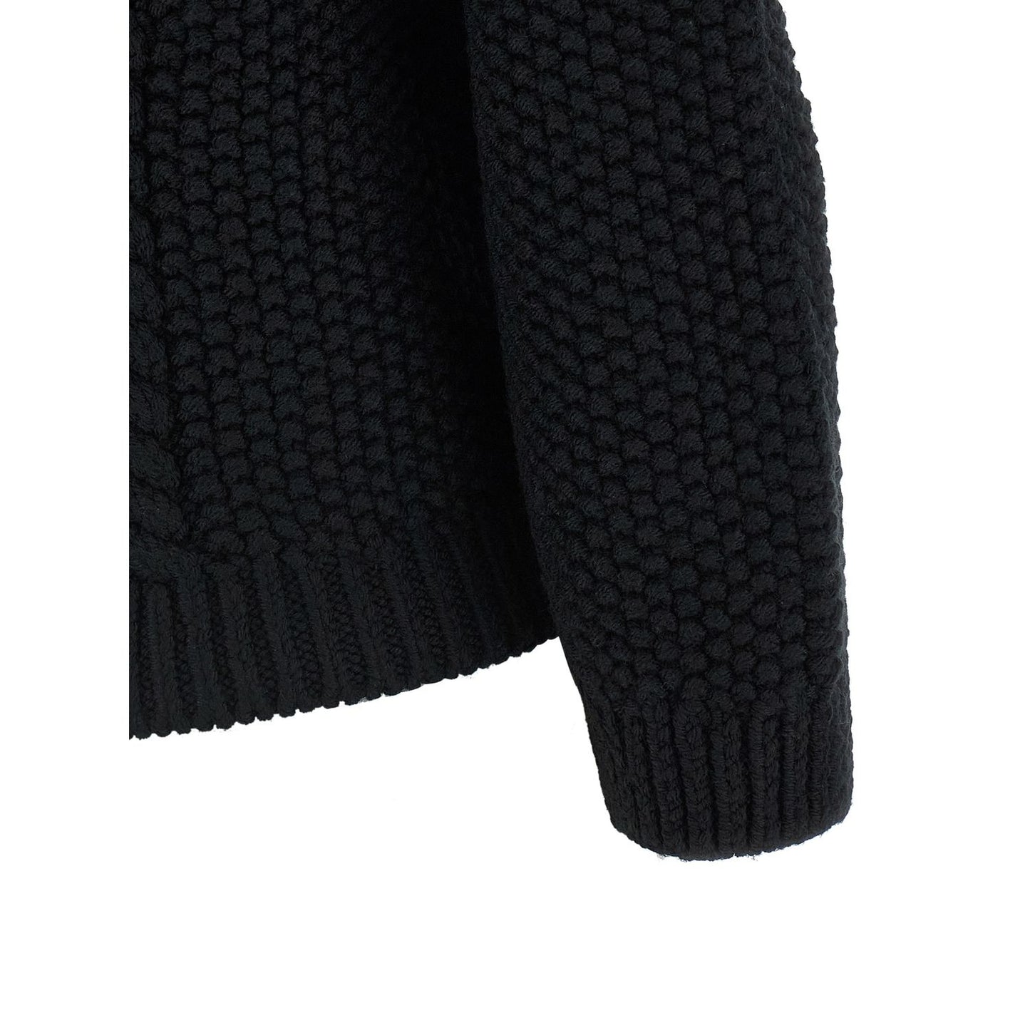 Saint Laurent Black Wool Cardigan