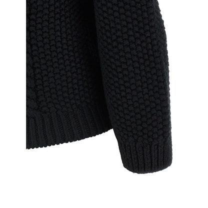 Saint Laurent Black Wool Cardigan