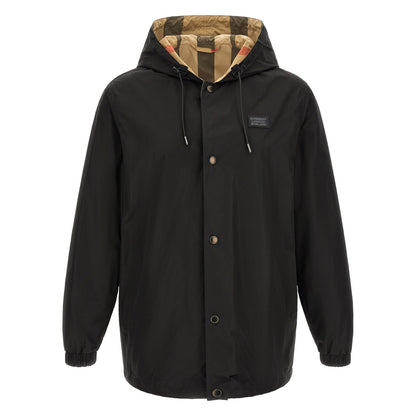Burberry Black Polyester Coat