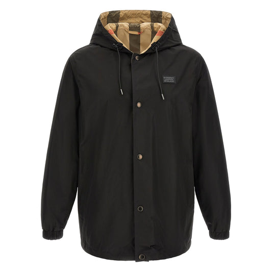 Burberry Black Polyester Coat