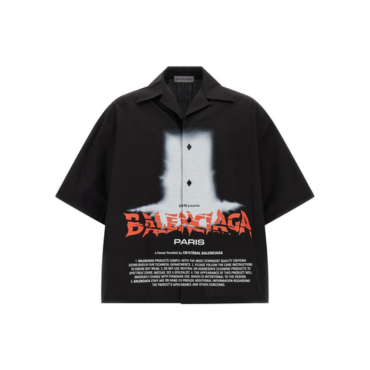 Balenciaga Black Cotton Blouse