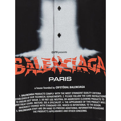 Balenciaga Black Cotton Blouse