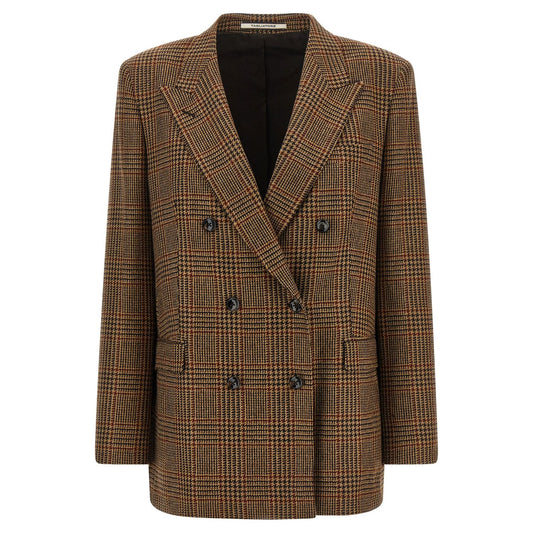 Tagliatore Brown Virgin Wool Blazer