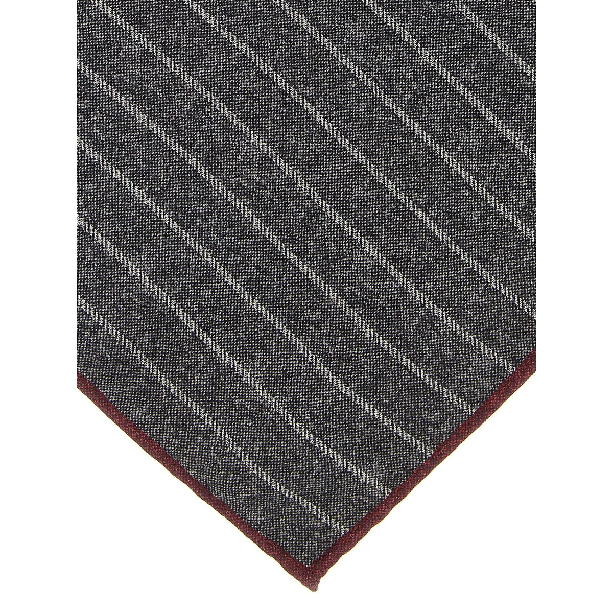 Brunello Cucinelli Gray Silk Pocket Square