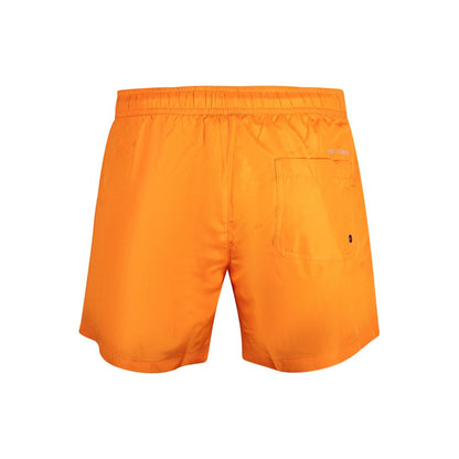 Trussardi Arancione Poliestere Uomo Swim Shorts