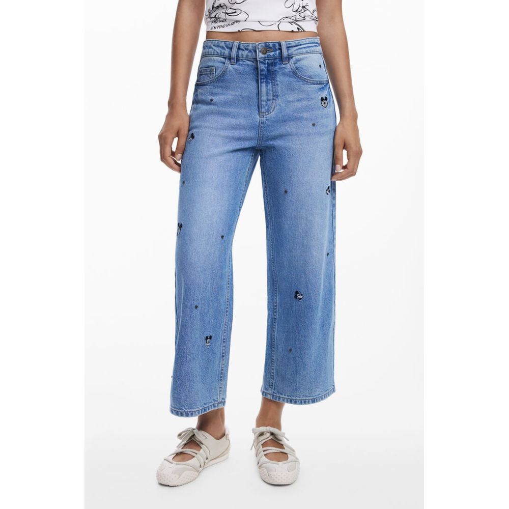 Desigual Azzurro Cotton Women's Jeans